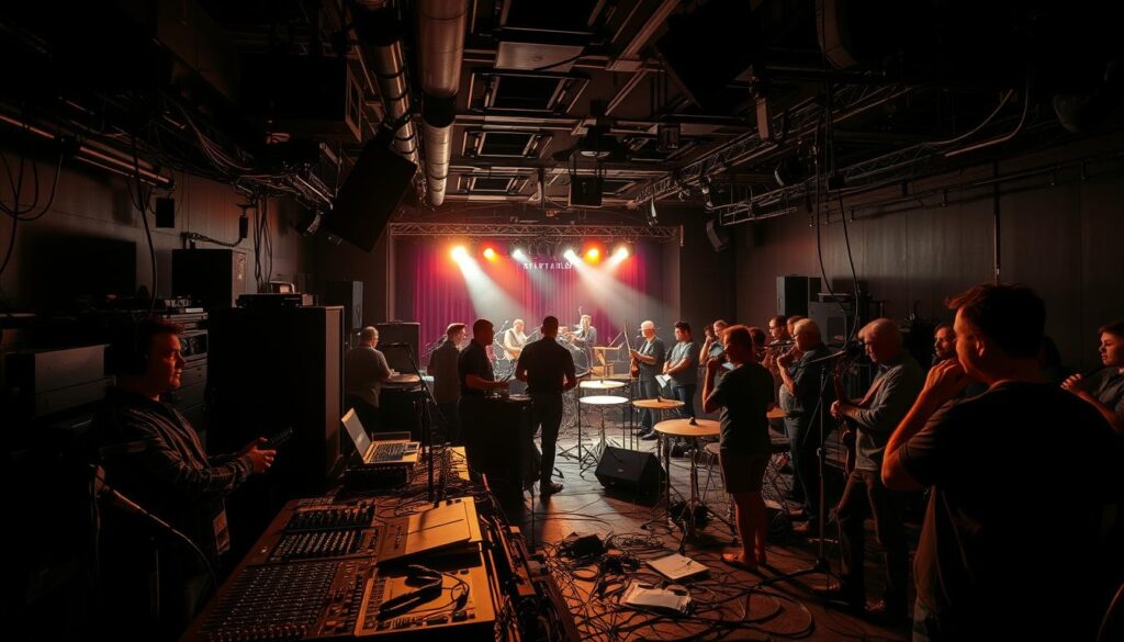concert behind scenes concert behind scenes