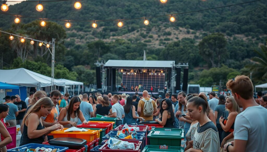 eco initiatives at gigs