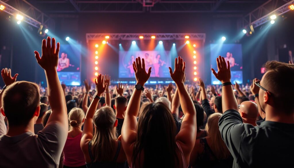Concert crowd enjoying live music at Australia Concerts September 2025 Concert crowd enjoying live music at Australia Concerts September 2025