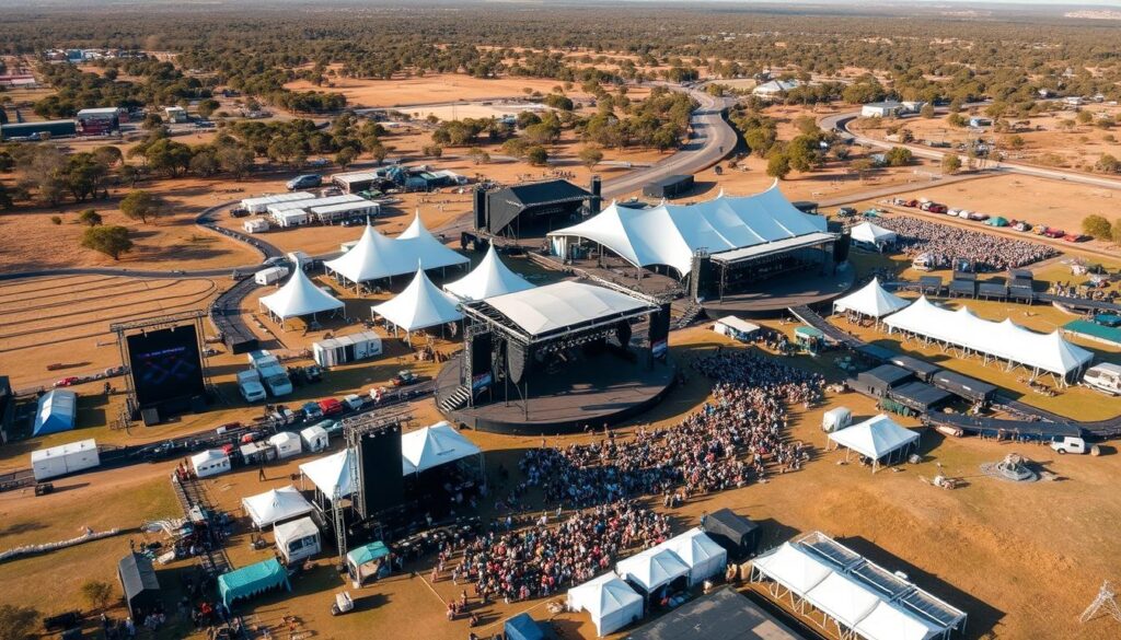 Music festival setup for Australia Concerts September 2025 Music festival setup for Australia Concerts September 2025